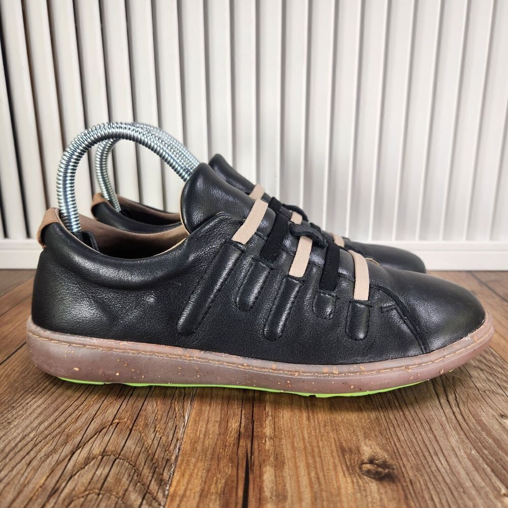 On Foot Citrus Basket Womens Sz 7.5 EU 38 Black Leather Handcrafted Shoes *READ*